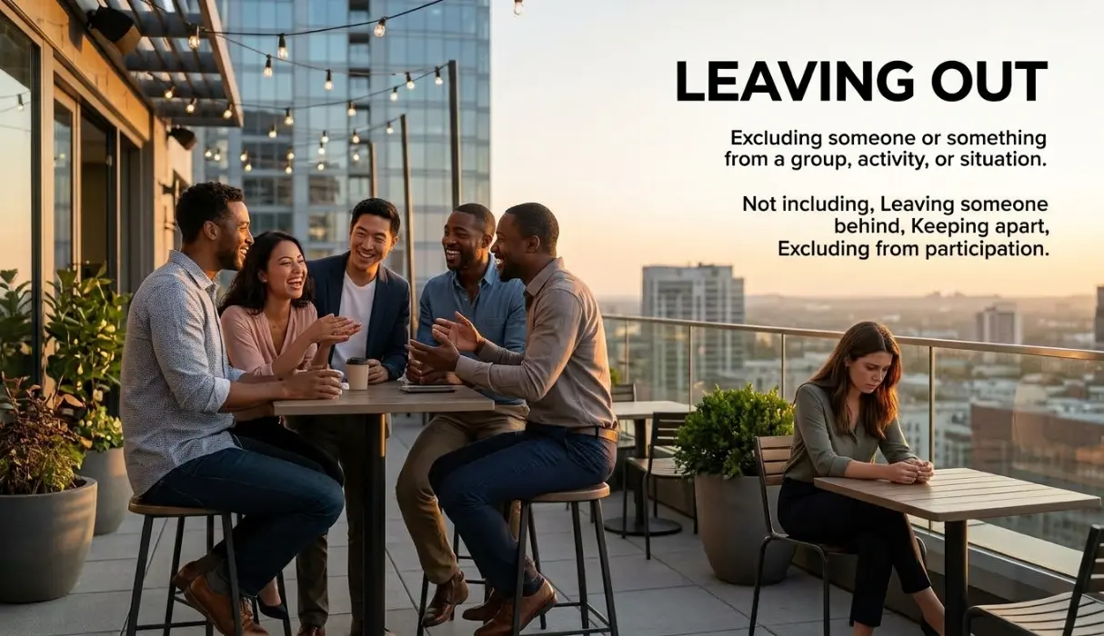 synonym for leaving out