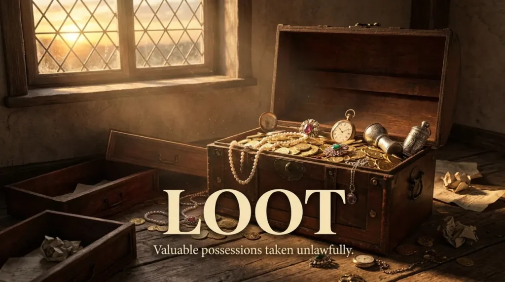 synonym for loot