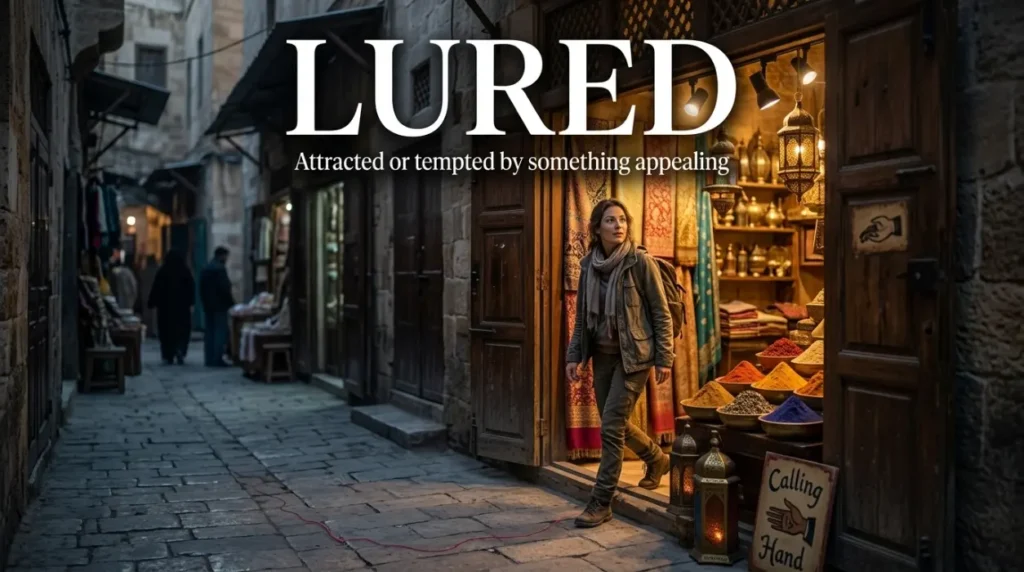 synonym for lured