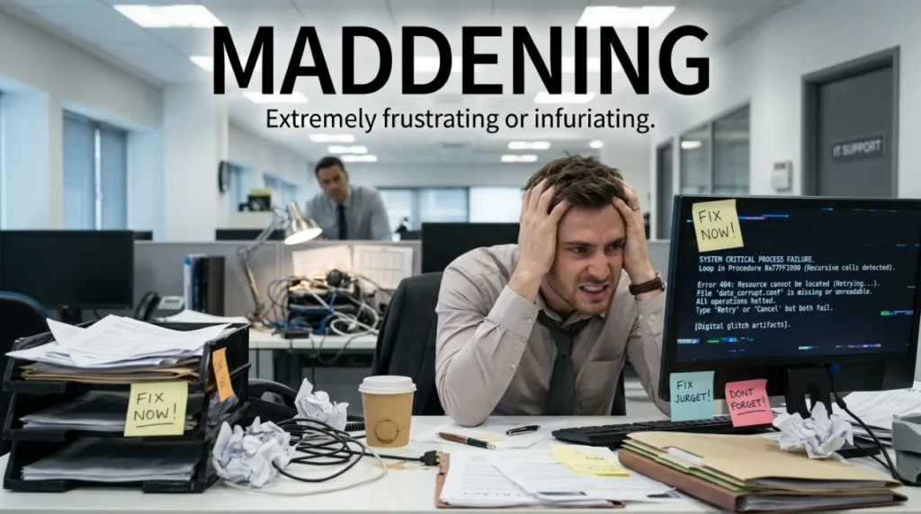 synonym for maddening