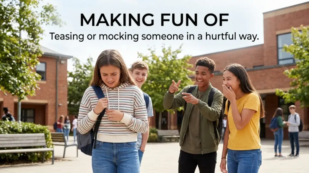 synonym for making fun of