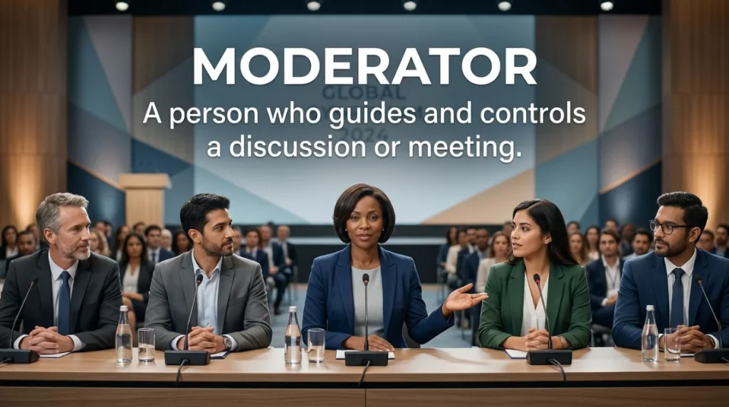 synonym for moderator