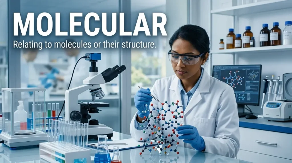 synonym for molecular