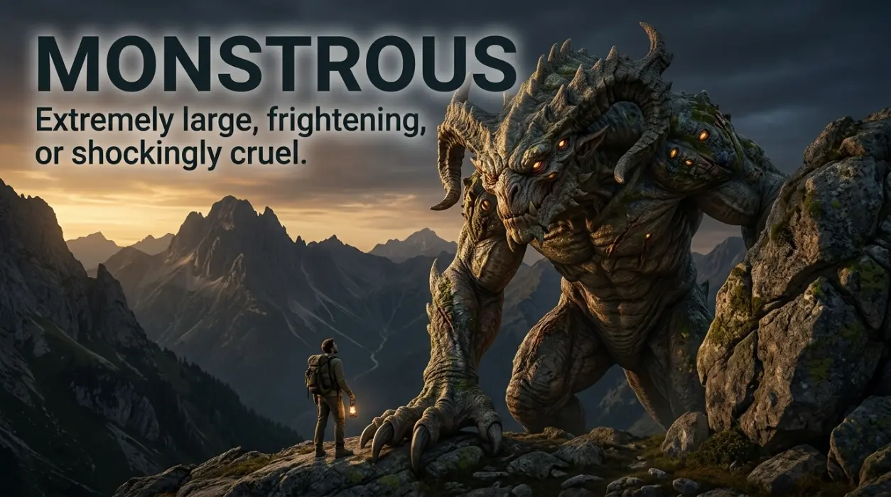 👾 Synonyms for Monstrous: 50 Expert Alternatives & Meanings