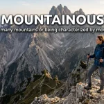 synonym for mountainous