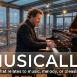 synonym for musically