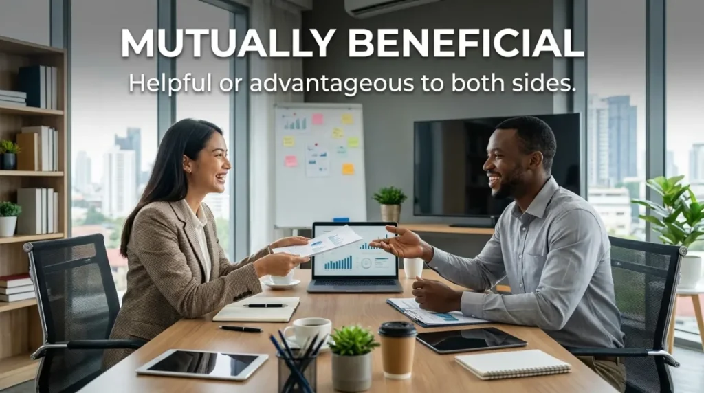 synonym for mutually beneficial