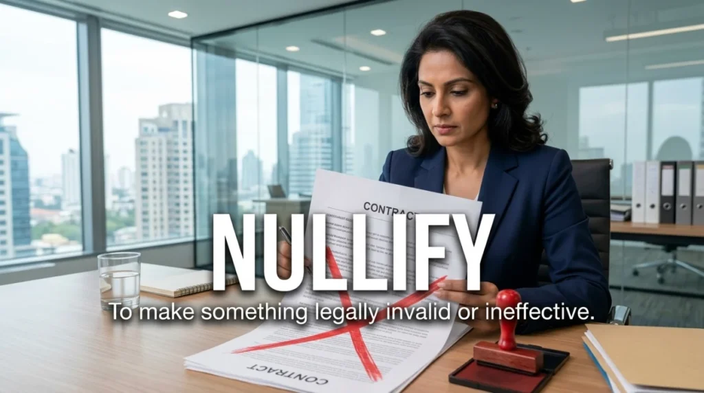 synonym for nullify