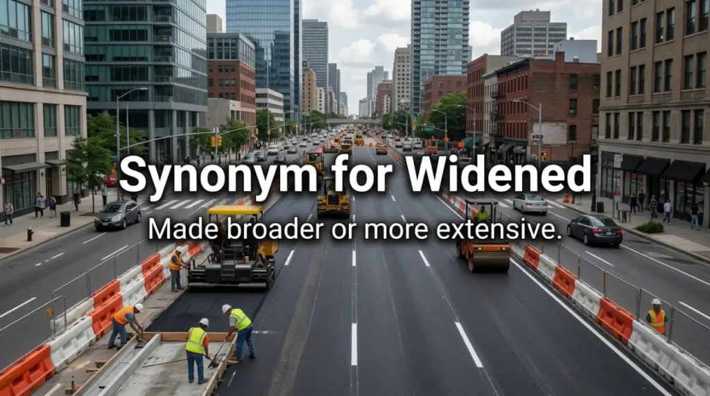 Synonym for Widened