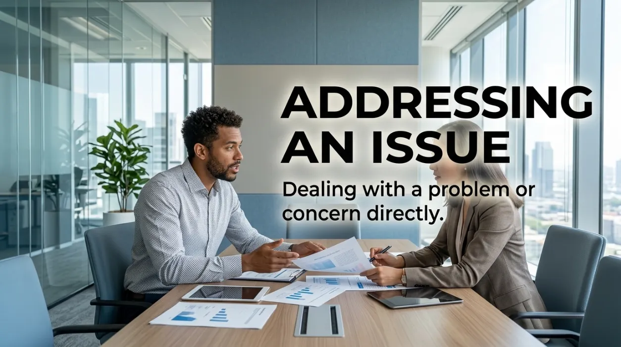Synonyms for Addressing an Issue