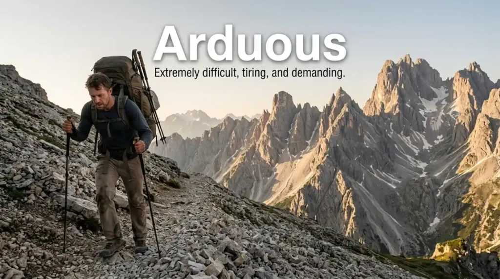 Synonyms for Arduous