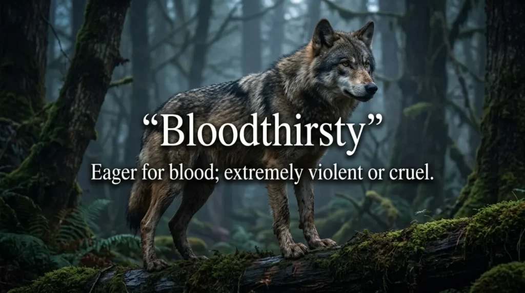 Synonyms for Bloodthirsty
