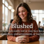 Synonyms for Blushed