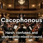 Synonyms for Cacophonous