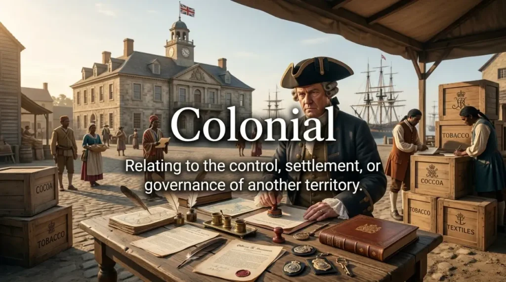 Synonyms for Colonial