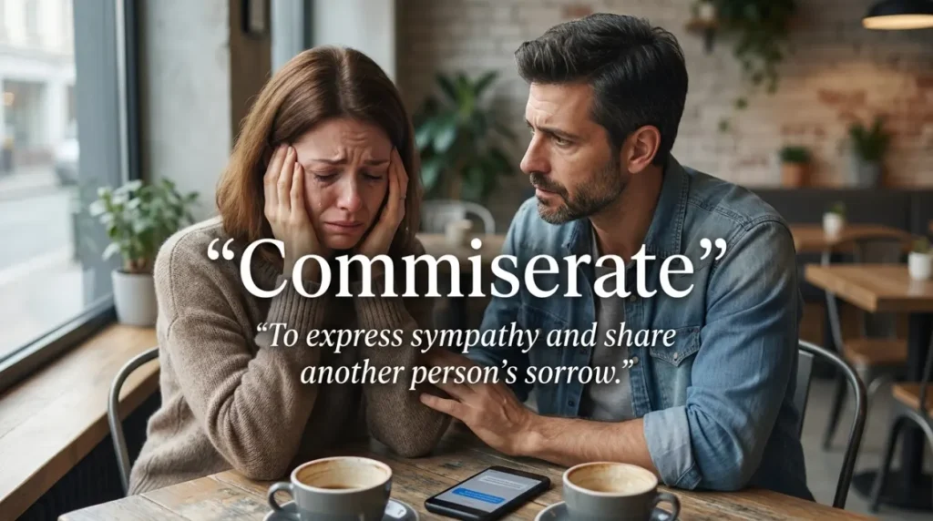 Synonyms for Commiserate