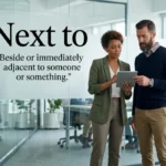 Synonyms for Next to