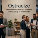Synonyms for Ostracize