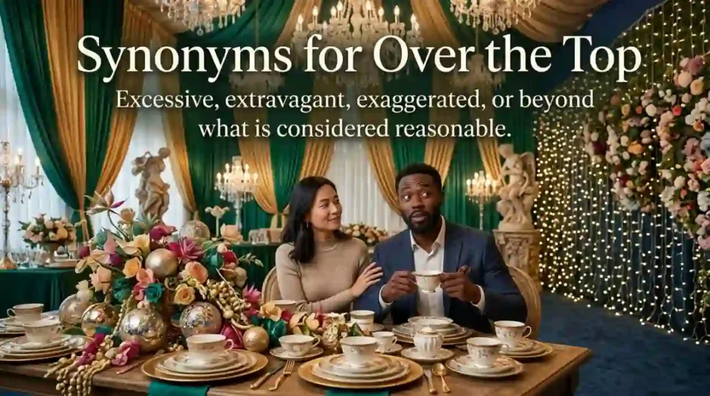 Synonyms for Over the Top