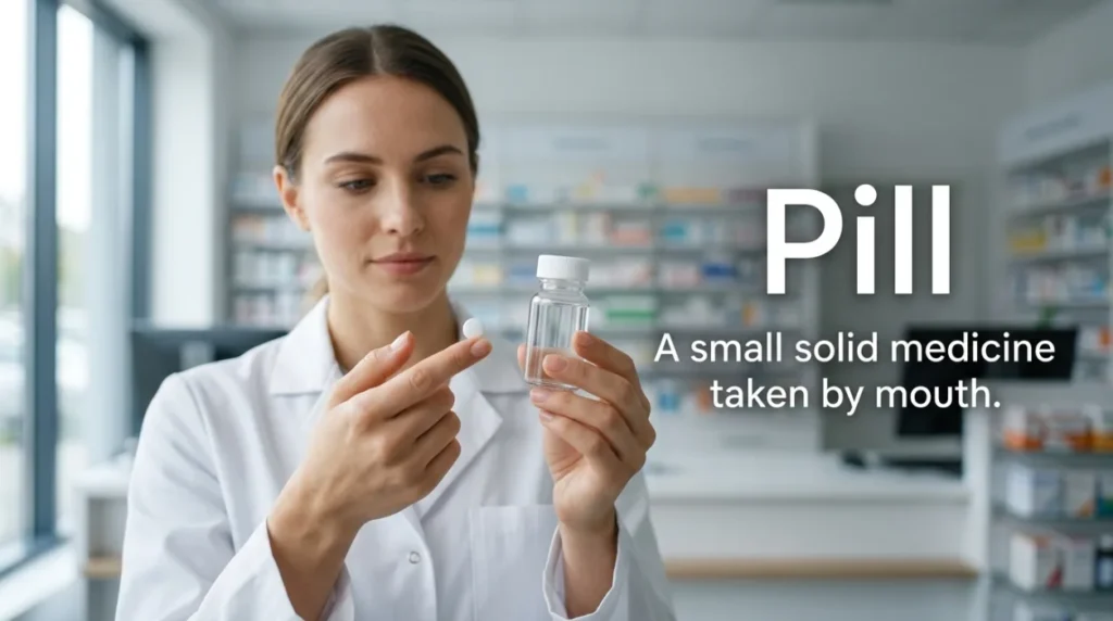 Synonyms for Pill
