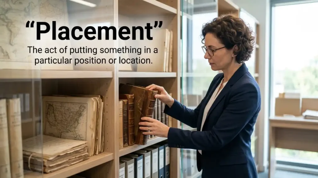 Synonyms for Placement