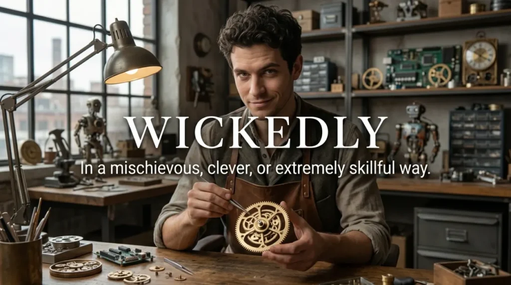 Synonyms for Wickedly