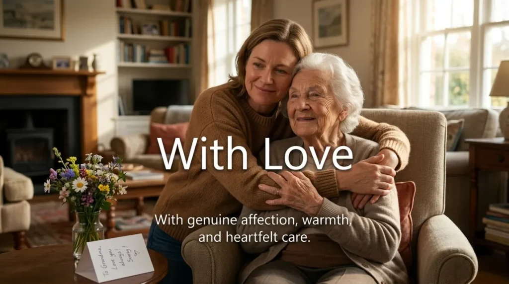 Synonyms for With Love