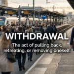 Synonyms for Withdrawal