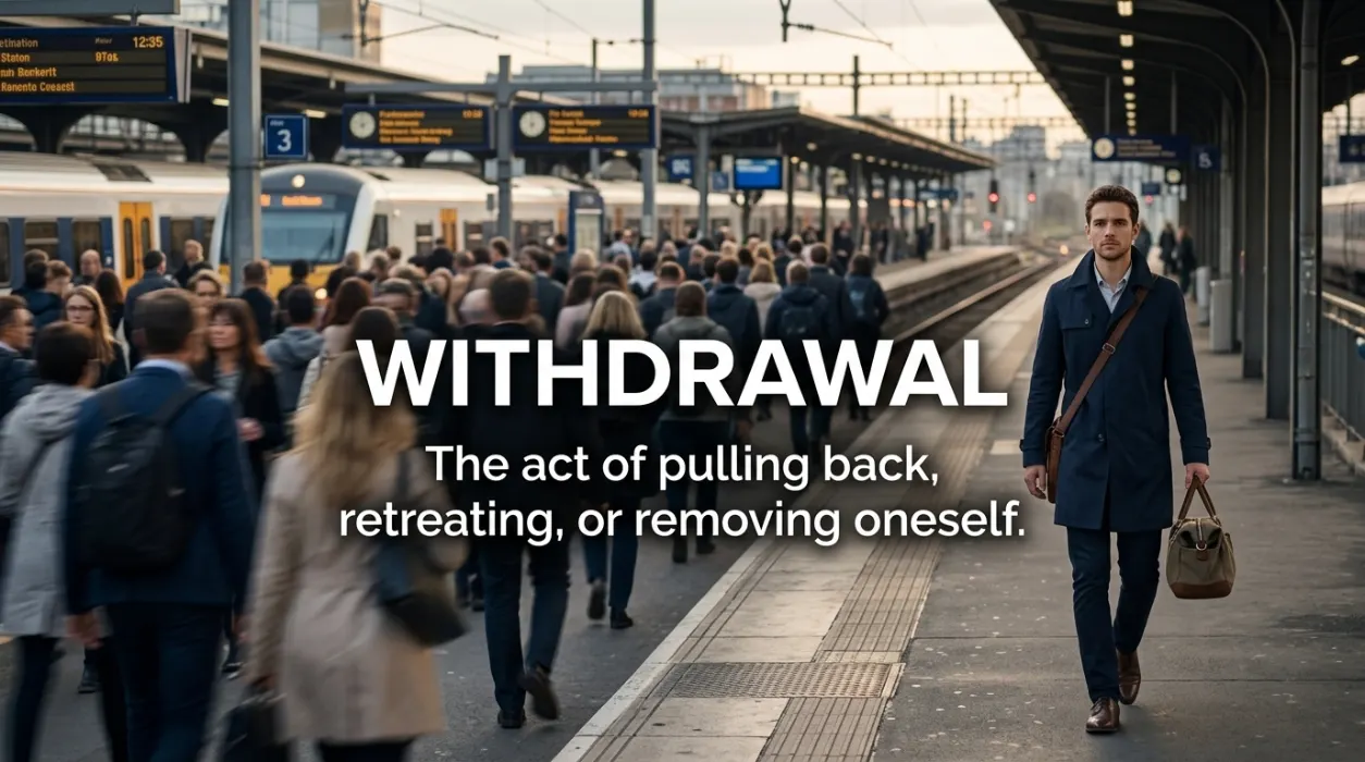 Synonyms for Withdrawal