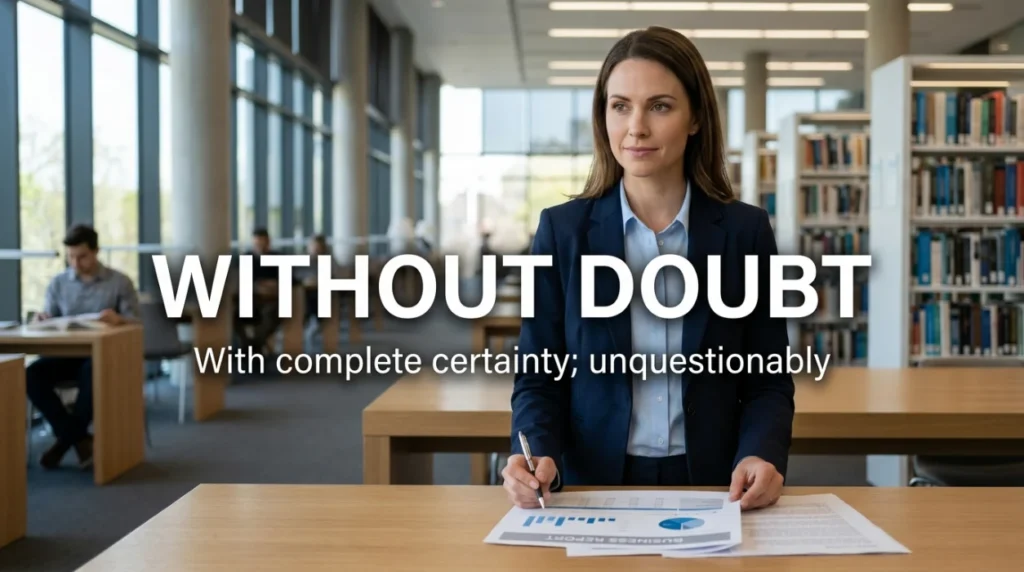 Synonyms for Without Doubt