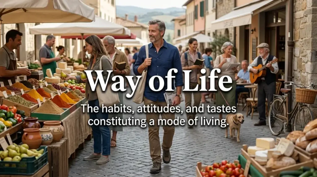 The habits, attitudes, and tastes constituting a mode of living.