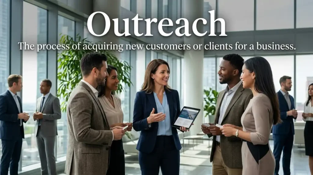 The process of acquiring new customers or clients for a business.