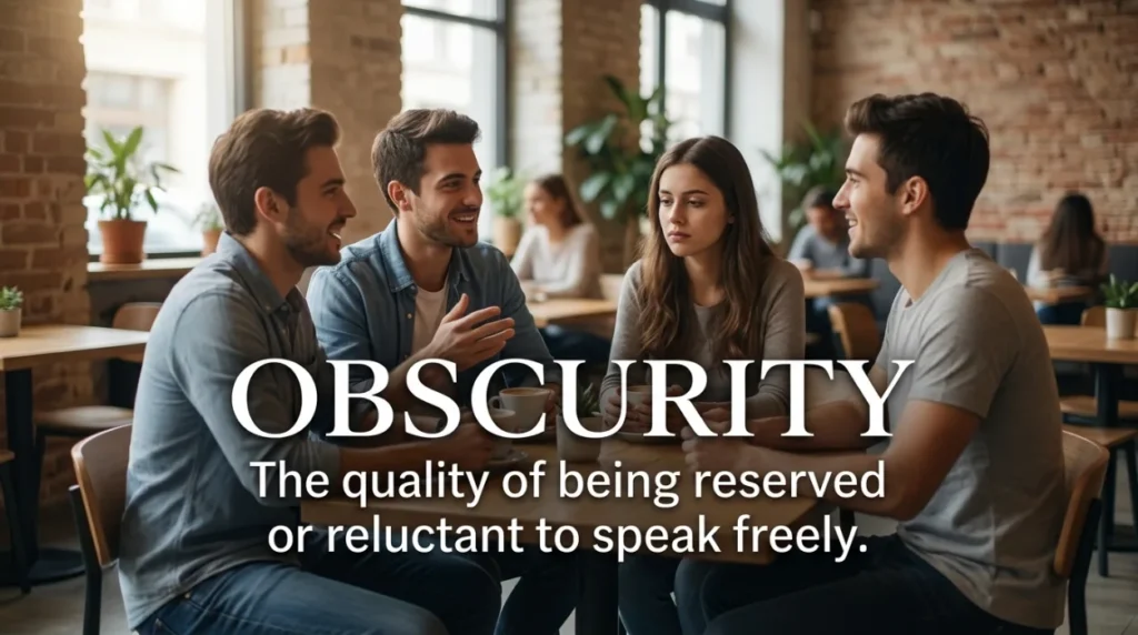 The quality of being reserved or reluctant to speak freely.