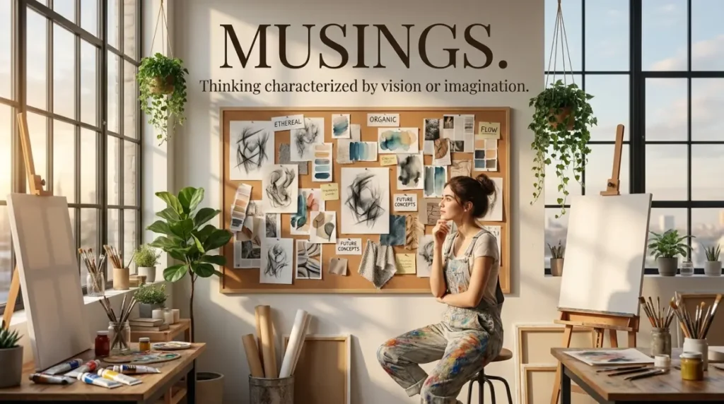 Thinking characterized by vision or imagination.