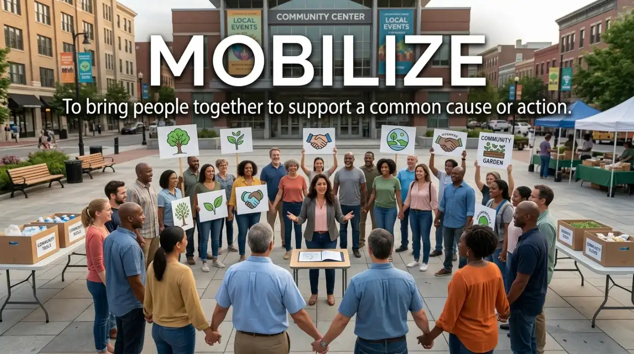 To bring people together to support a common cause or action.