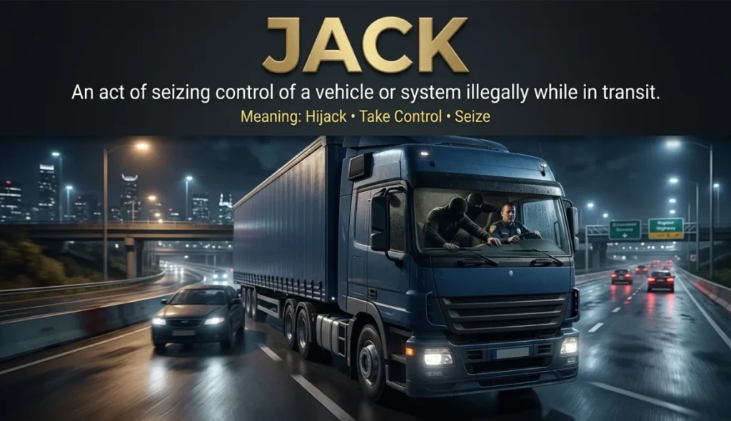 To seize control of a vehicle or system illegally while in transit.