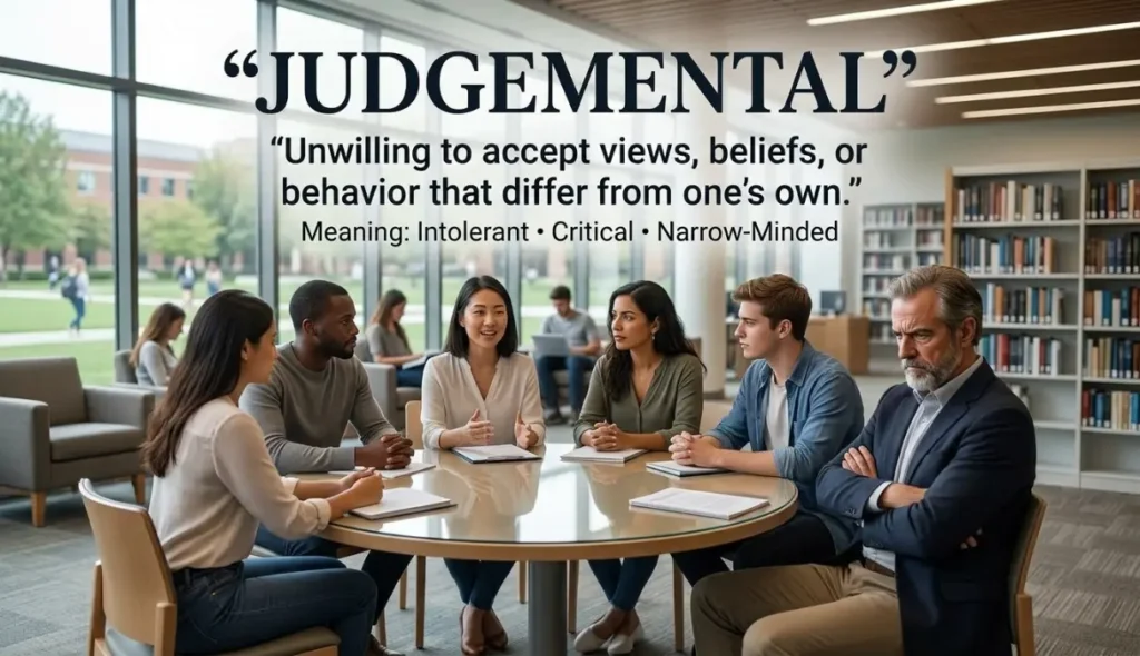 Unwilling to accept views, beliefs, or behavior that differ from one's own.