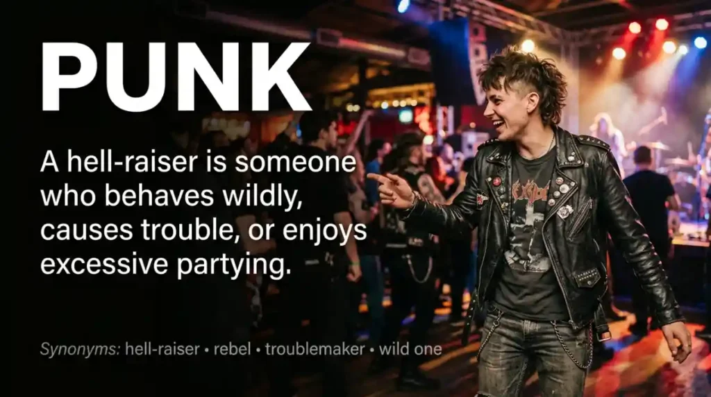 A hell-raiser is someone who behaves wildly, causes trouble, or enjoys excessive partying.