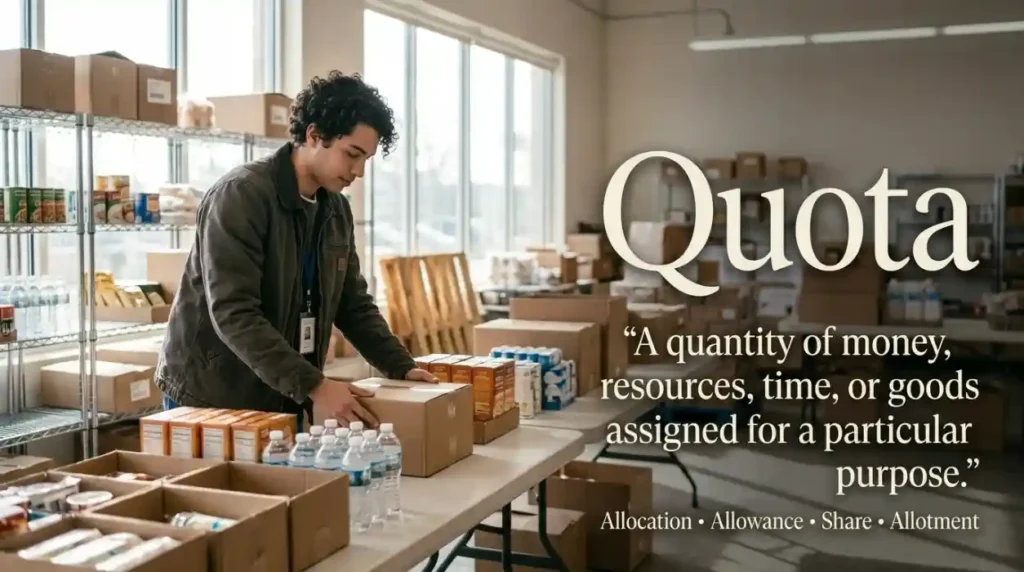 A quantity of money, resources, time, or goods assigned for a particular purpose.