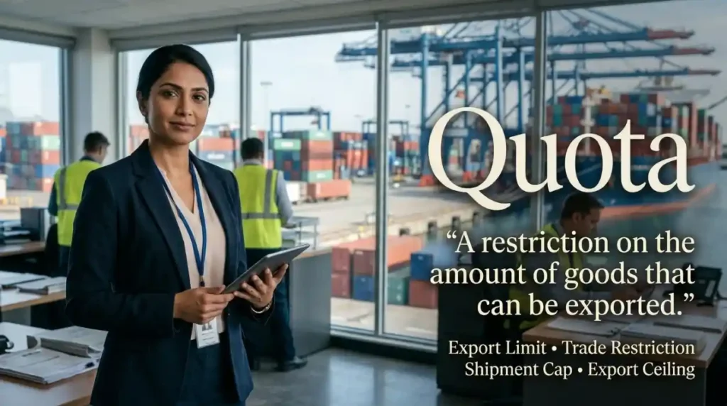 A restriction on the amount of goods that can be exported.