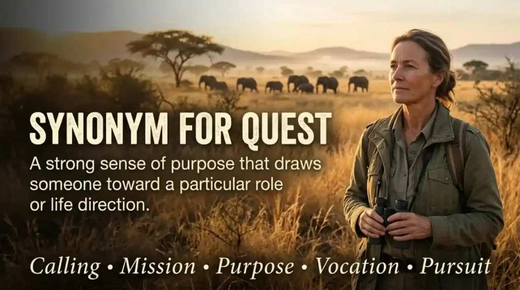 A strong sense of purpose that draws someone toward a particular role or life direction.