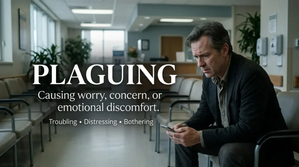 Causing worry, concern, or emotional discomfort.