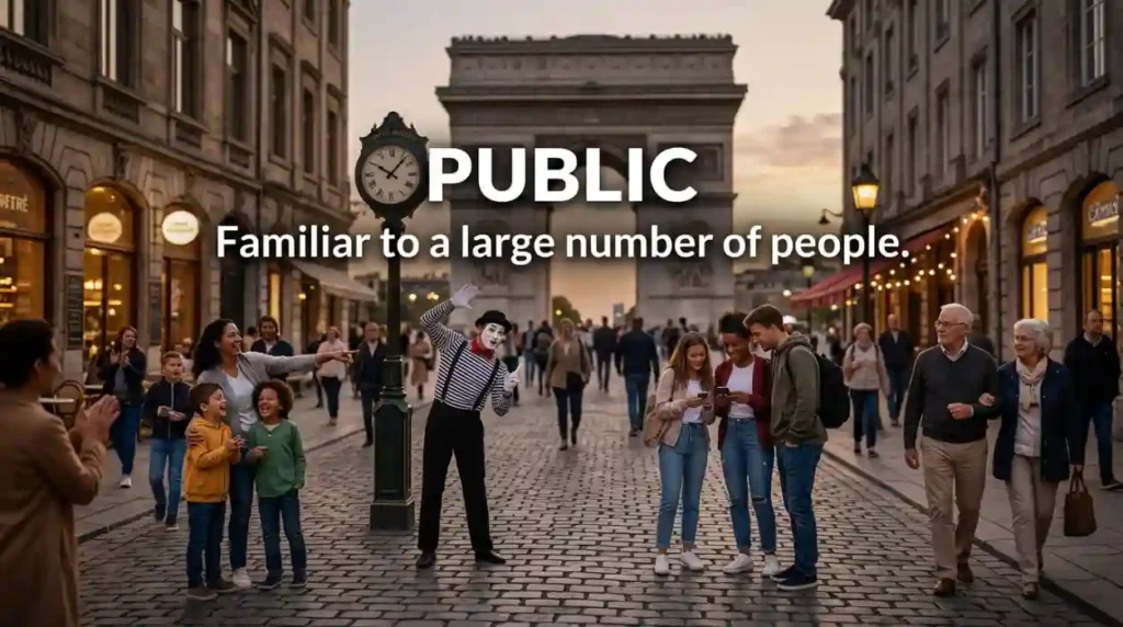 Familiar to a large number of people.