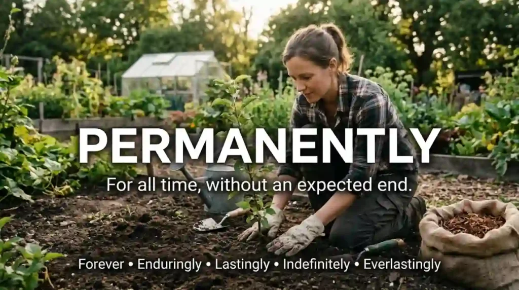 For all time, without an expected end.