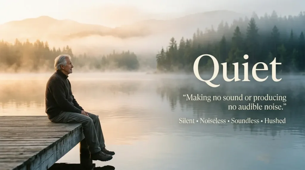 Making no sound or producing no audible noise.