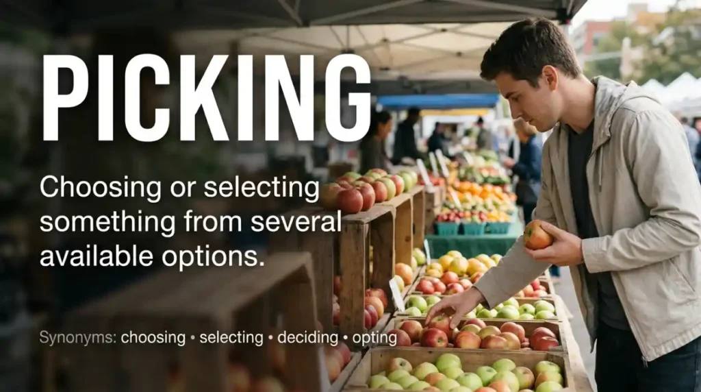 Synonym for Picking