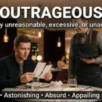 Synonyms for Outrageous