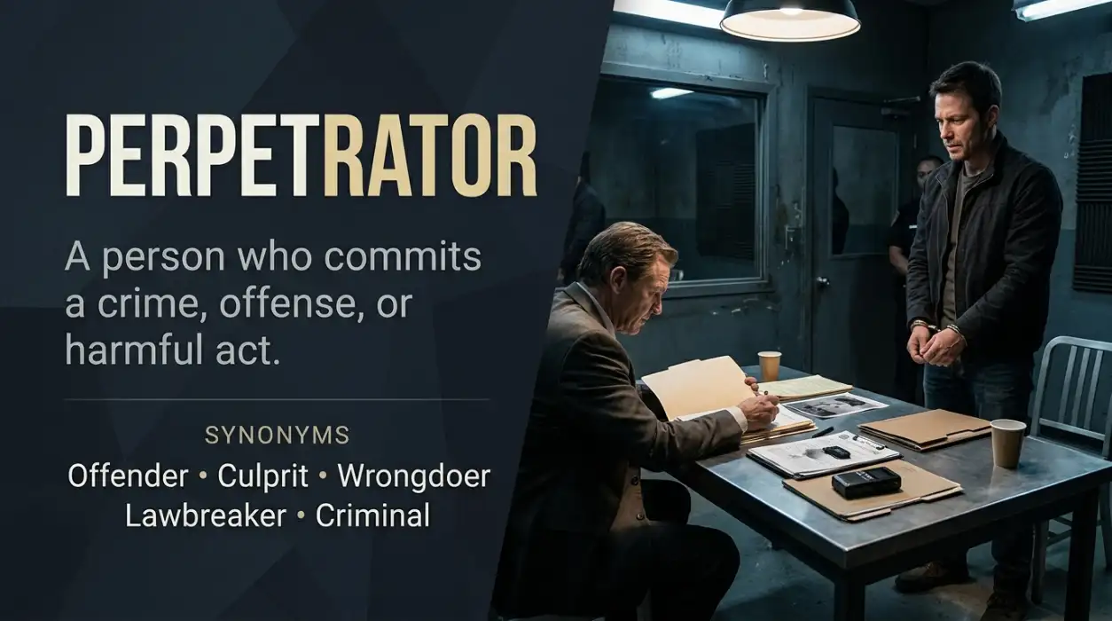 Synonyms for Perpetrator: 50 Easy Words to Understand and Use