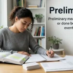 Synonyms for Preliminary