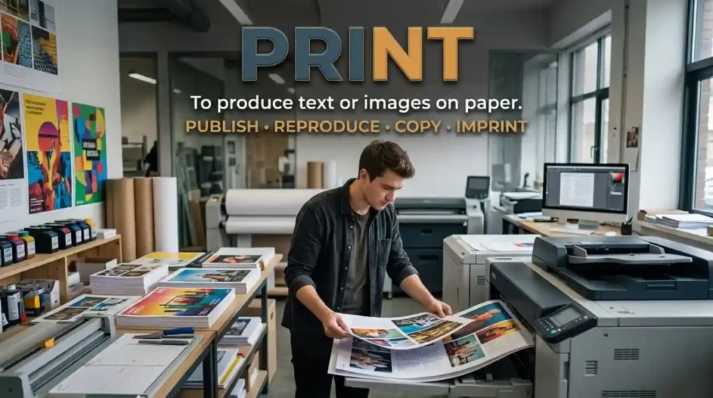 Synonym for Print